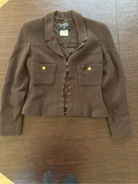 Chanel Brown Blazer and Skirt Set